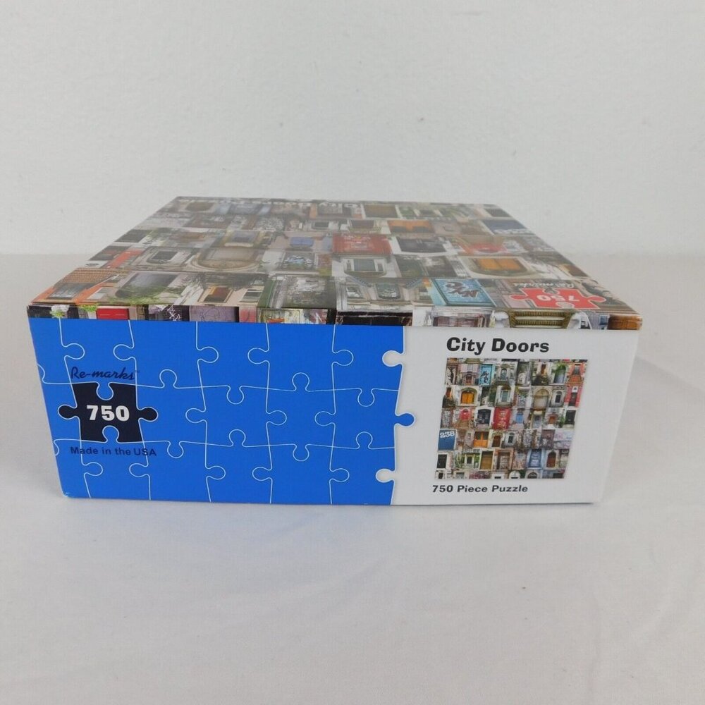 City Doors Jigsaw Puzzle 750 Pieces Made In USA Re-marks 18 x 24 Complete Bagged - Picture 5 of 8